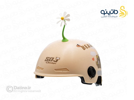 عکس دکور کلاه کاسکت طرح گل بابونه چرخشی 21110 - انواع مدل دکور کلاه کاسکت طرح گل بابونه چرخشی 21110