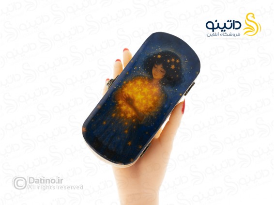عکس جعبه چوب و رزین مستطیلی طرح دختر مهتاب و ستاره 21118 - انواع مدل جعبه چوب و رزین مستطیلی طرح دختر مهتاب و ستاره 21118