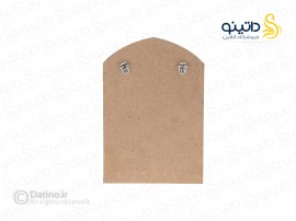 جاکلیدی دیواری چوب و رزین مدل چهار قل طرح شیشه گری رنگی 21121