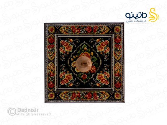 عکس قندان چوب و رزین طرح باغ گل رز ایرانی 21123 - انواع مدل قندان چوب و رزین طرح باغ گل رز ایرانی 21123