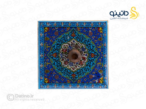 عکس قندان چوب و رزین طرح گل و بوته اسلیمی 21125 - انواع مدل قندان چوب و رزین طرح گل و بوته اسلیمی 21125