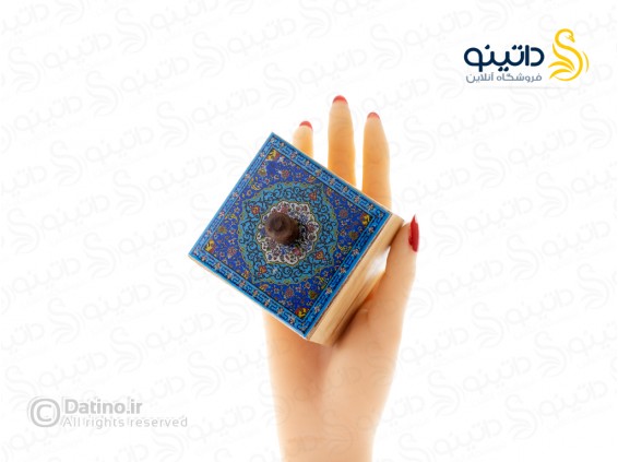 عکس قندان چوب و رزین طرح گل و بوته اسلیمی 21125 - انواع مدل قندان چوب و رزین طرح گل و بوته اسلیمی 21125