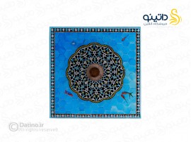 قندان چوب و رزین طرح حوض ماهی شمسه 21128