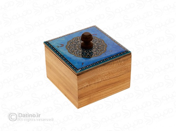 عکس قندان چوب و رزین طرح حوض ماهی شمسه 21128 - انواع مدل قندان چوب و رزین طرح حوض ماهی شمسه 21128