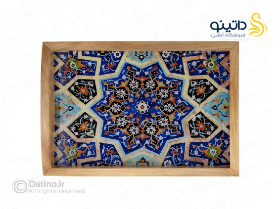 عکس سینی چوب و رزین مدرن طرح نگاره سقف ایرانی 21134 - انواع مدل سینی چوب و رزین مدرن طرح نگاره سقف ایرانی 21134