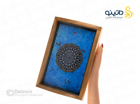 عکس سینی چوب و رزین مدرن حوض ماهی فیروزه فام 21135 - انواع مدل سینی چوب و رزین مدرن حوض ماهی فیروزه فام 21135