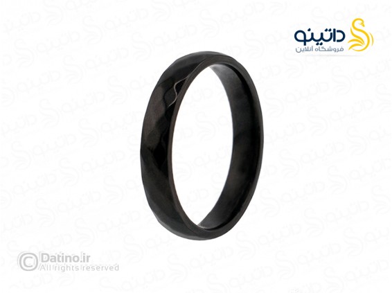 عکس حلقه مردانه طرح هندسی الماسی 21136 - انواع مدل حلقه مردانه طرح هندسی الماسی 21136