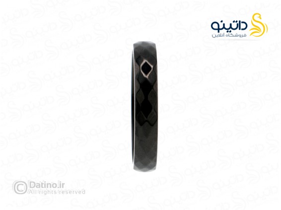 عکس حلقه مردانه طرح هندسی الماسی 21136 - انواع مدل حلقه مردانه طرح هندسی الماسی 21136