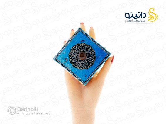 عکس ست سینی و قندان چوب و رزین طرح ماهی قرمز و حوض فیروزه 21137 - انواع مدل ست سینی و قندان چوب و رزین طرح ماهی قرمز و حوض فیروزه 21137