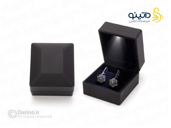 عکس جعبه جواهرات مخصوص گوشواره چراغ دار طرح لوکس مربعی 21147 - انواع مدل جعبه جواهرات مخصوص گوشواره چراغ دار طرح لوکس مربعی 21147