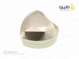 جعبه انگشتر مخصوص 2 حلقه ای ای دی دار طرح قلب لوکس 21149
