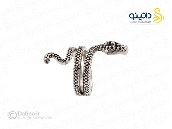 عکس انگشتر مردانه طرح خم مار آمازون 21152 - انواع مدل انگشتر مردانه طرح خم مار آمازون 21152