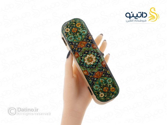 عکس قلمدان چوبی رزین طرح گل و نگارگری ایرانی 21194 - انواع مدل قلمدان چوبی رزین طرح گل و نگارگری ایرانی 21194