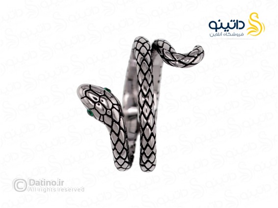 عکس انگشتر مردانه طرح مار کلاسیک 21198 - انواع مدل انگشتر مردانه طرح مار کلاسیک 21198