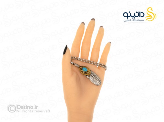 عکس گردنبند مردانه طرح پر اصیل سرخپوستی نگین فیروزه 21249 - انواع مدل گردنبند مردانه طرح پر اصیل سرخپوستی نگین فیروزه 21249