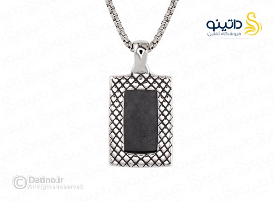 عکس گردنبند مردانه طرح سنگ باستانی کلاسیک 21251 - انواع مدل گردنبند مردانه طرح سنگ باستانی کلاسیک 21251