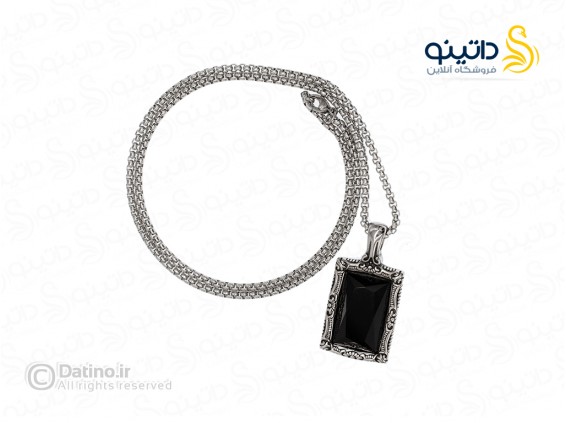 عکس گردنبند مردانه طرح سنگ باستانی کلاسیک 21251 - انواع مدل گردنبند مردانه طرح سنگ باستانی کلاسیک 21251
