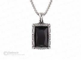 گردنبند مردانه طرح سنگ باستانی کلاسیک 21251