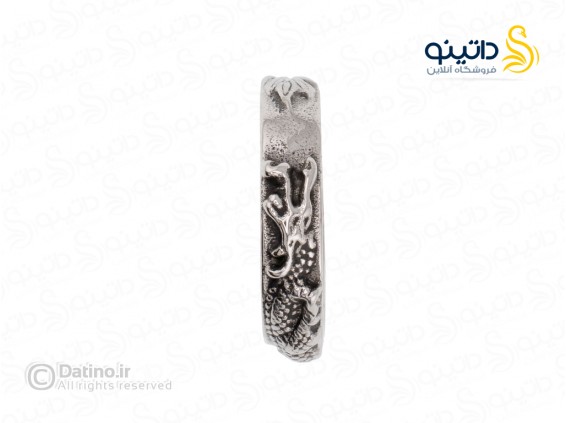 عکس انگشتر مردانه طرح اژدها مدل مارپیچ 21255 - انواع مدل انگشتر مردانه طرح اژدها مدل مارپیچ 21255