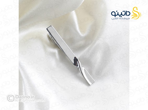 عکس گیره کراوات طرح خم هندسی لوکس 21258 - انواع مدل گیره کراوات طرح خم هندسی لوکس 21258
