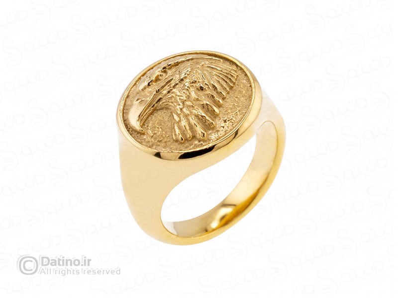عکس انگشتر مردانه طرح عقاب یونانی 21261 - انواع مدل انگشتر مردانه طرح عقاب یونانی 21261