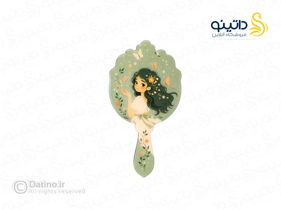 عکس آینه دستی مدل چوب و رزین طرح دختر مو افشان 21354 - انواع مدل آینه دستی مدل چوب و رزین طرح دختر مو افشان 21354