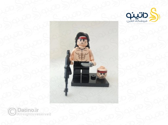 عکس مینی فیگور طرح رمبو با تیر و کمان و سلاح MB1103 - انواع مدل مینی فیگور طرح رمبو با تیر و کمان و سلاح MB1103