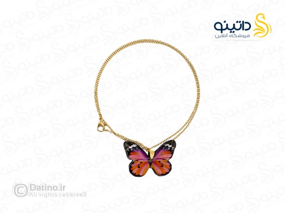 عکس گردنبند زنانه رزین طرح پروانه 20369 - انواع مدل گردنبند زنانه رزین طرح پروانه 20369