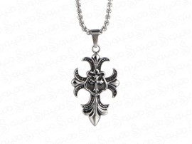گردنبند مردانه صلیب طرح گل jewellery-10007