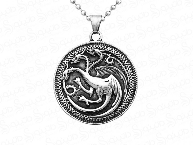 عکس گردنبند اژدها نماد خاندان تارگرین 10008 - انواع مدل گردنبند اژدها نماد خاندان تارگرین 10008