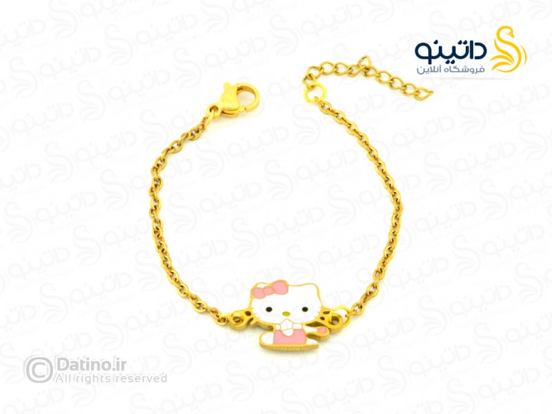 عکس دستبند دخترانه هلو کیتی jewellery-10015 - انواع مدل دستبند دخترانه هلو کیتی jewellery-10015