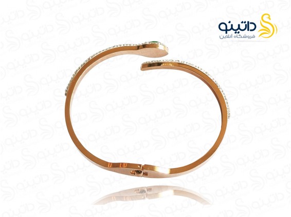 عکس دستبند زنانه استیل مار مصری 11805 - انواع مدل دستبند زنانه استیل مار مصری 11805
