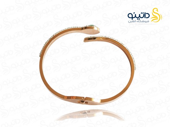 عکس دستبند زنانه استیل مار مصری 11805 - انواع مدل دستبند زنانه استیل مار مصری 11805