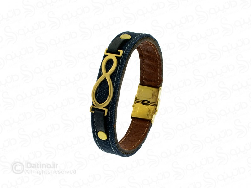 عکس دستبند چرم طرح لی بینهایت 12040 - انواع مدل دستبند چرم طرح لی بینهایت 12040