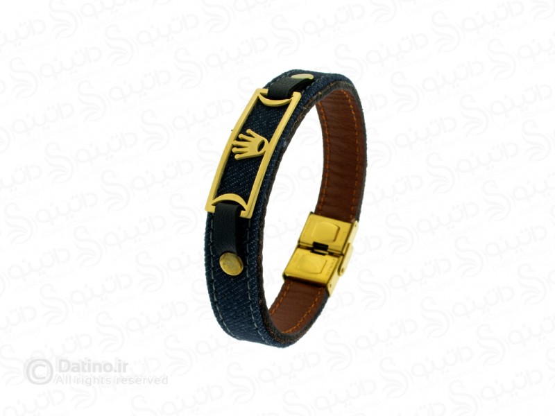 عکس دستبند چرم طرح لی رولکس 12043 - انواع مدل دستبند چرم طرح لی رولکس 12043