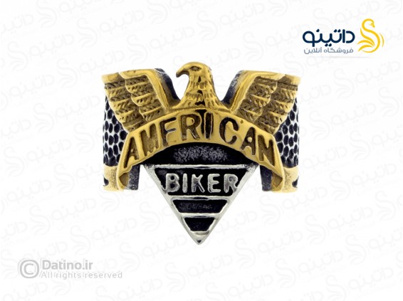 عکس انگشتر مردانه موتورسواری امریکا 12157 - انواع مدل انگشتر مردانه موتورسواری امریکا 12157