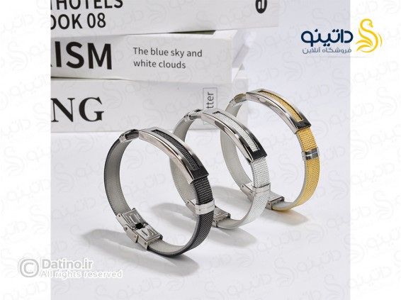 عکس دستبند مردانه مدل کارینگتون 13972 - انواع مدل دستبند مردانه مدل کارینگتون 13972