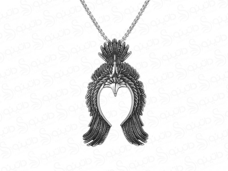 عکس گردنبند مردانه عقاب نماد قدرت وینتون 14139 - انواع مدل گردنبند مردانه عقاب نماد قدرت وینتون 14139
