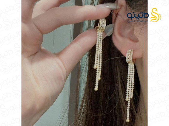 عکس گوشواره زنانه  مورینت 14327 - انواع مدل گوشواره زنانه  مورینت 14327