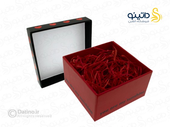 عکس جعبه هدیه قرمز طرح دوستت دارم 14713 - انواع مدل جعبه هدیه قرمز طرح دوستت دارم 14713