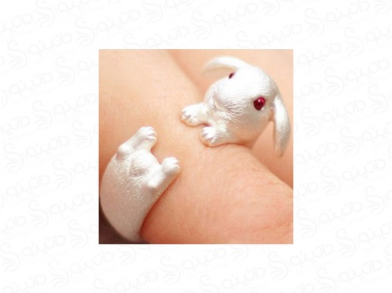 عکس انگشتر زنانه طرح خرگوش 14961 - انواع مدل انگشتر زنانه طرح خرگوش 14961