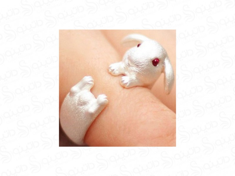 عکس انگشتر زنانه طرح خرگوش 14961 - انواع مدل انگشتر زنانه طرح خرگوش 14961