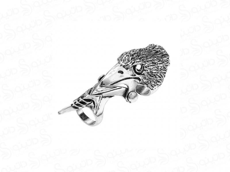 عکس انگشتر مردانه مفصلی طرح عقاب 14963 - انواع مدل انگشتر مردانه مفصلی طرح عقاب 14963