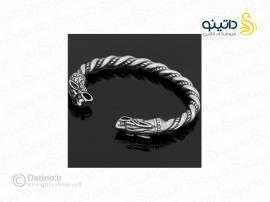 دستبند مردانه النگویی وایکینگ طرح دو سر اژدها 15008
