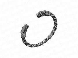 دستبند مردانه النگویی وایکینگ طرح دو سر اژدها 15008