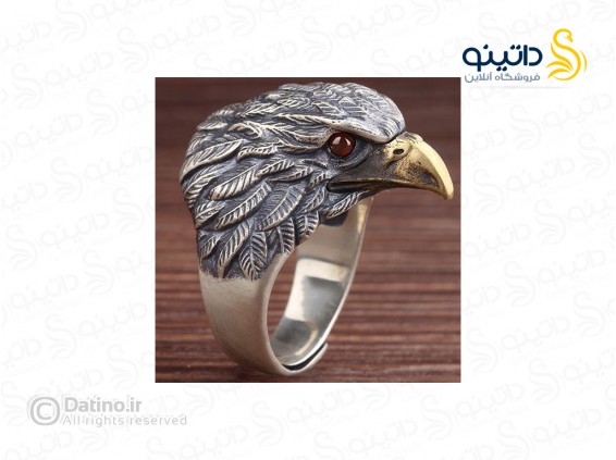 عکس انگشتر مردانه طرح عقاب مصری 15015 - انواع مدل انگشتر مردانه طرح عقاب مصری 15015