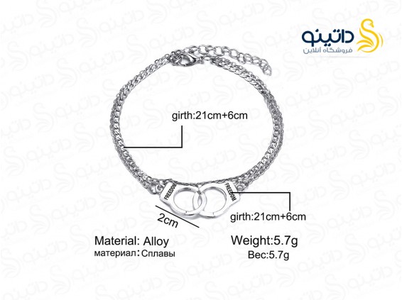 عکس پابند زنانه طرح دستبند 15335 - انواع مدل پابند زنانه طرح دستبند 15335