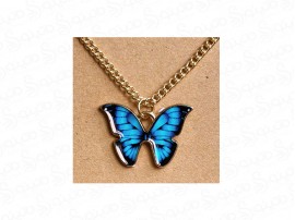 گردنبند زنانه طرح پروانه رنگی 15336