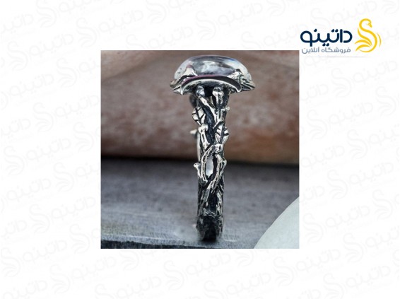 عکس انگشتر زنانه طرح نگین هلال ماه 15443 - انواع مدل انگشتر زنانه طرح نگین هلال ماه 15443