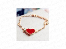 دستبند زنانه طرح قلب کلاور فانتزی 15450